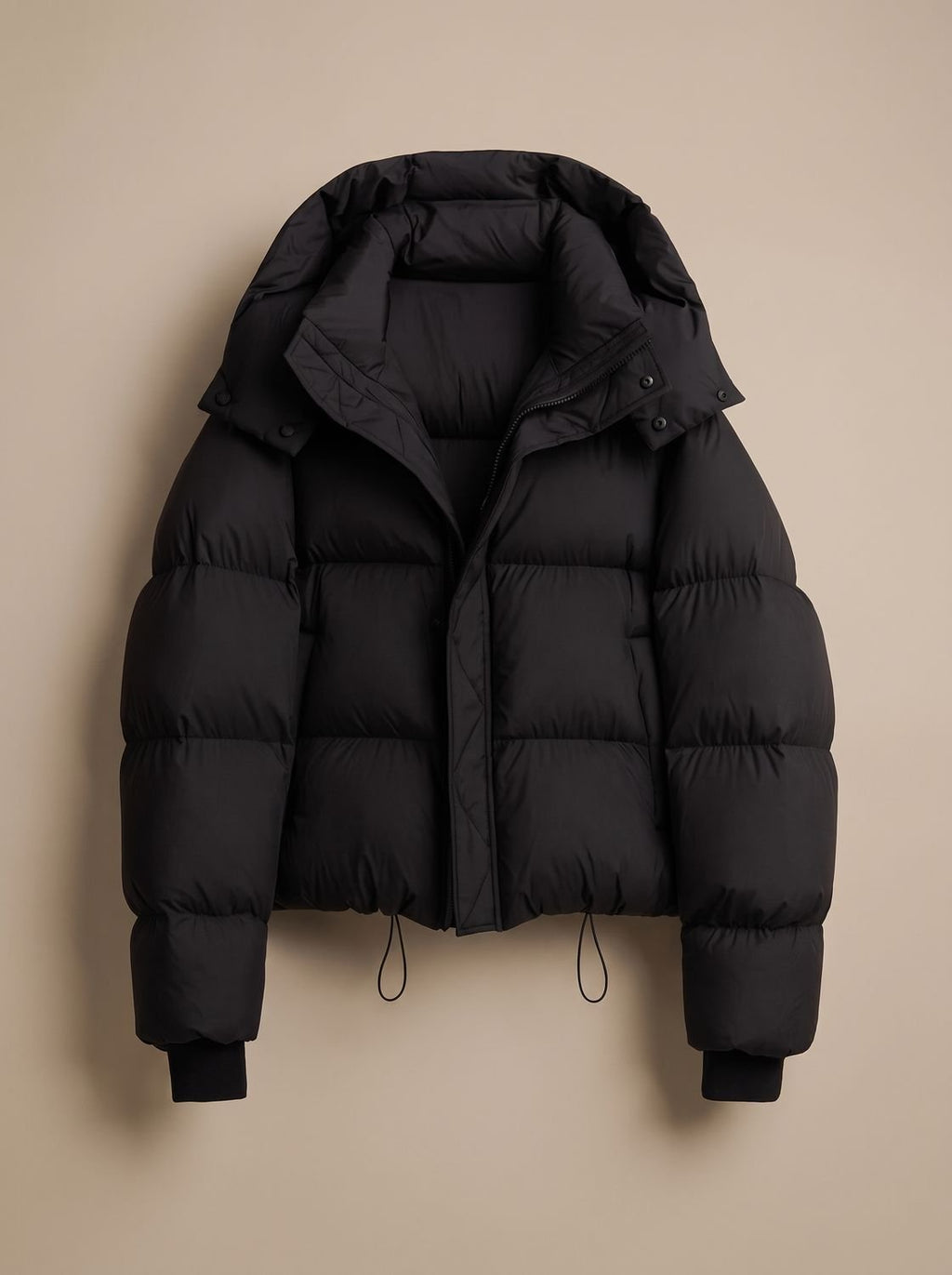 Elfriede | Veste en duvet pour femmes Oversize à capuche courte hiver