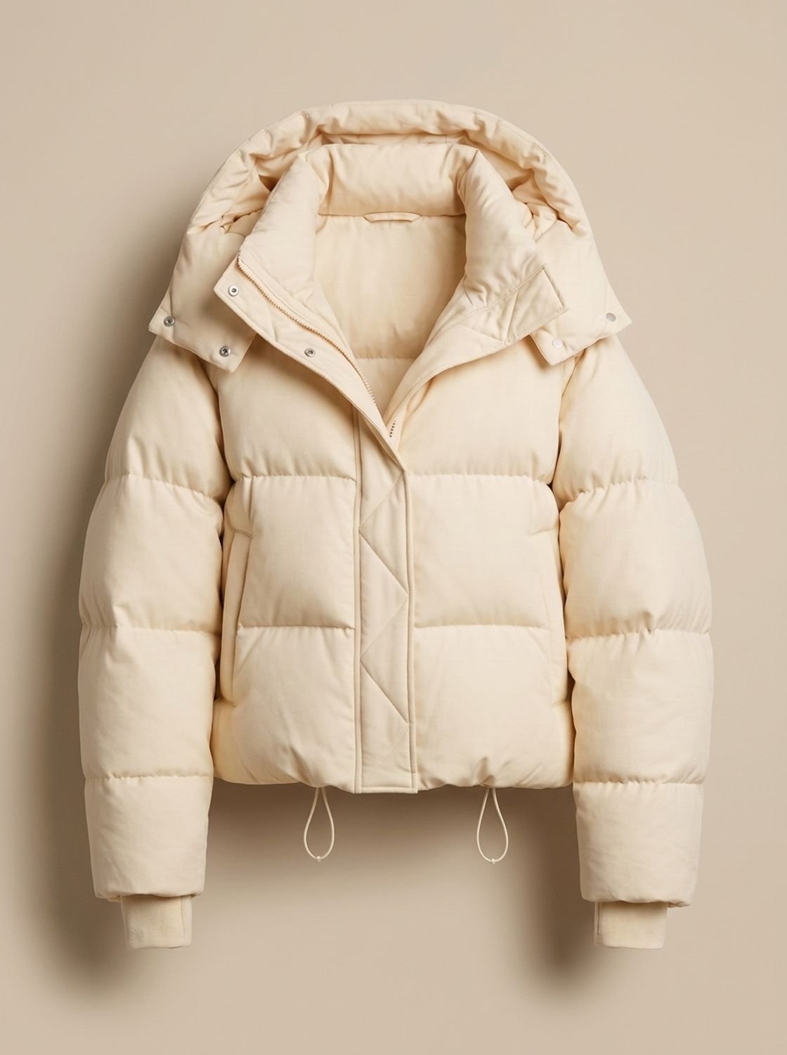Elfriede | Veste en duvet pour femmes Oversize à capuche courte hiver