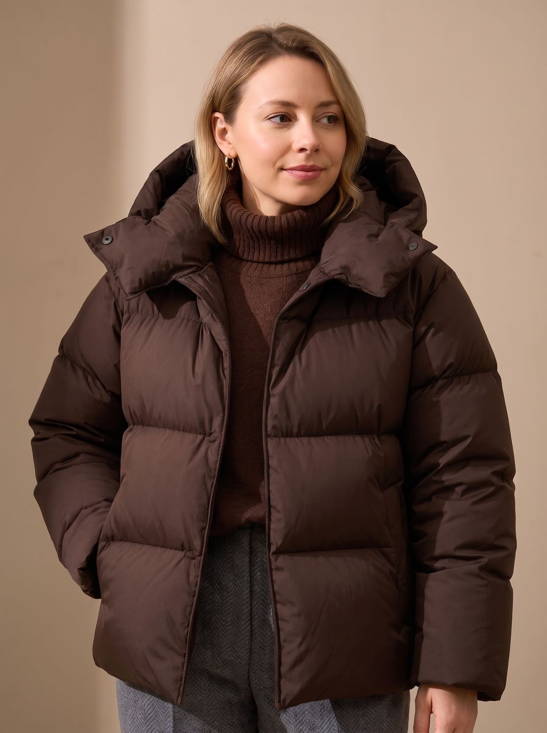 Mia | Veste d'hiver oversized pour femmes avec capuche