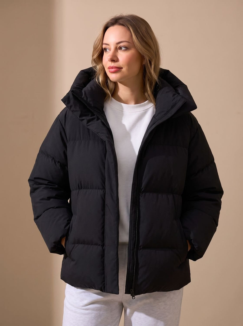 Mia | Veste d'hiver oversized pour femmes avec capuche