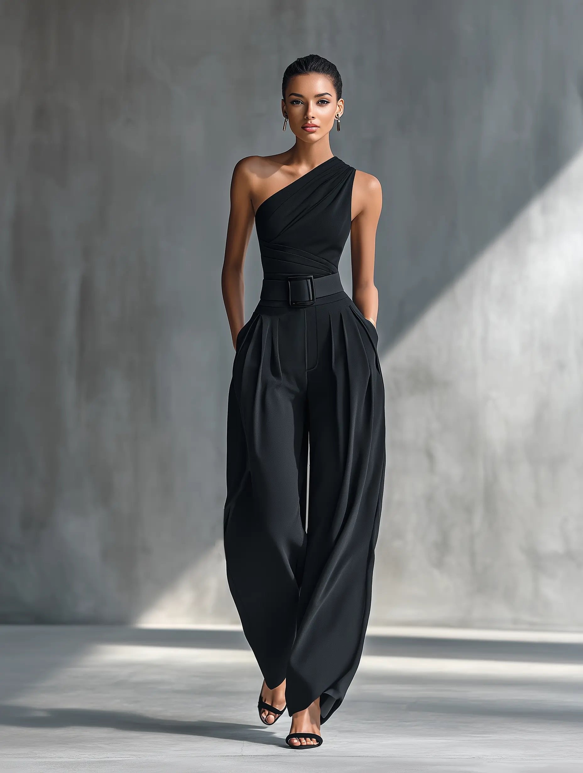 Charlotte | Ensemble Top Tricot à Manches Longues et Pantalon Large pour Femmes
