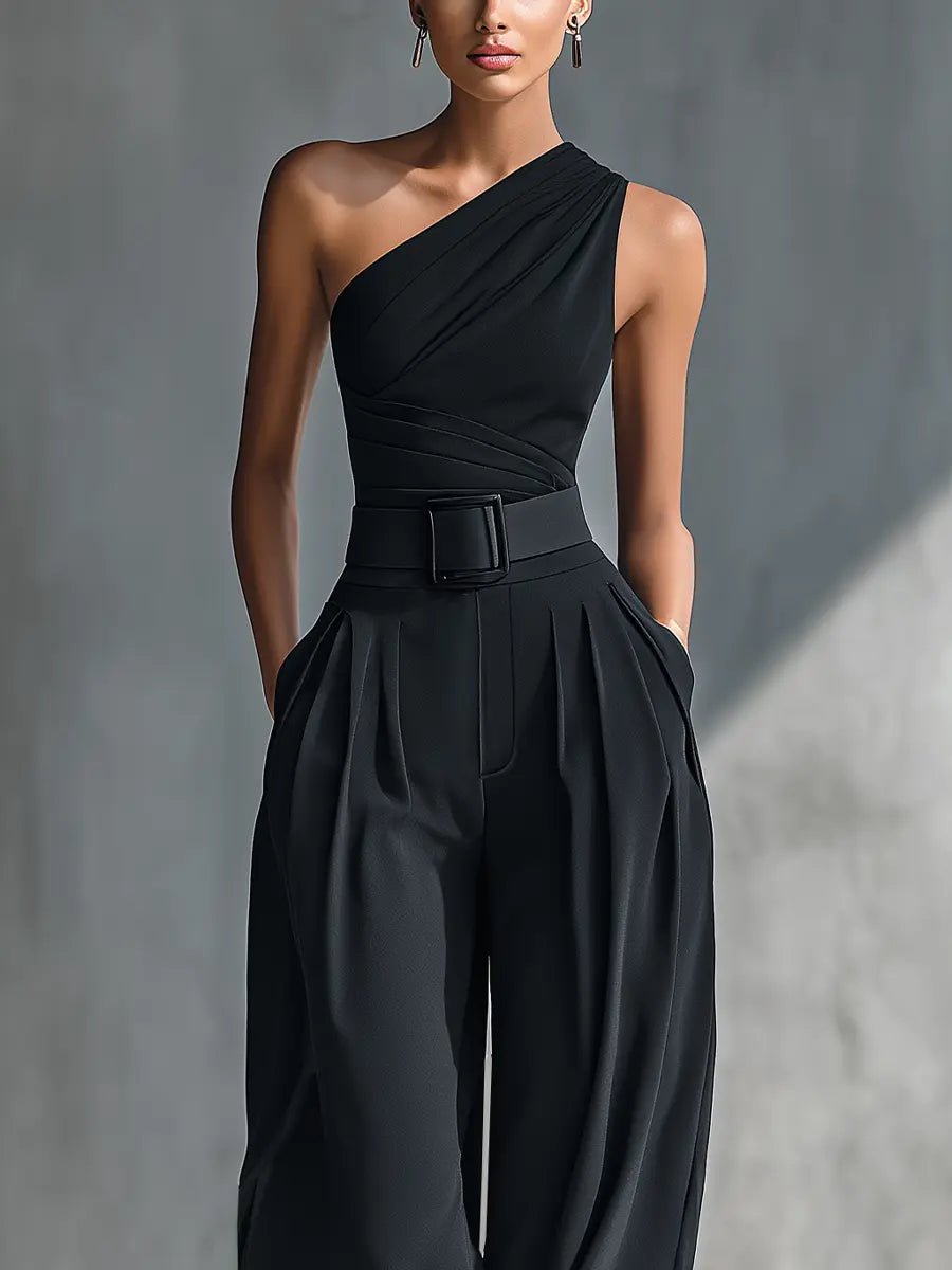 Charlotte | Ensemble Top Tricot à Manches Longues et Pantalon Large pour Femmes