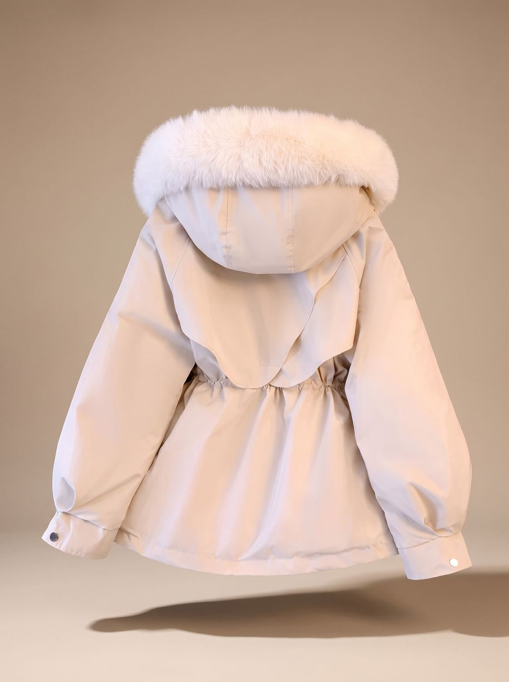 Leonie | Parka d'hiver élégante pour femmes avec capuche en fausse fourrure et cordon de taille