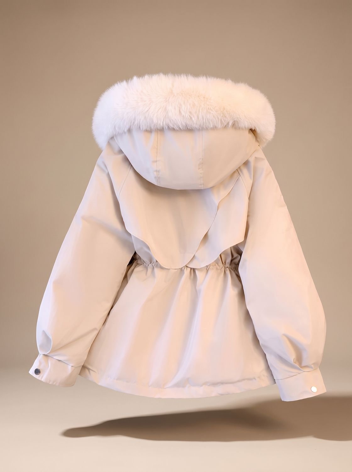Leonie | Parka d'hiver élégante pour femmes avec capuche en fausse fourrure et cordon de taille