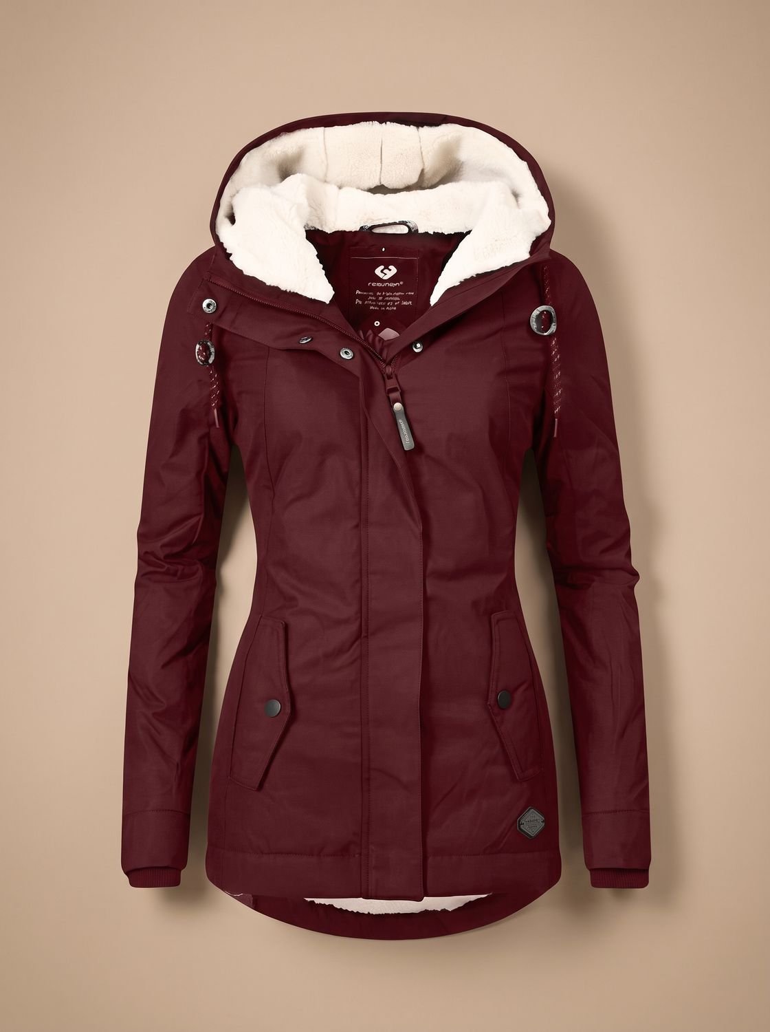 Frieda | Veste à capuche imperméable pour femmes avec doublure en polaire et fermeture éclair