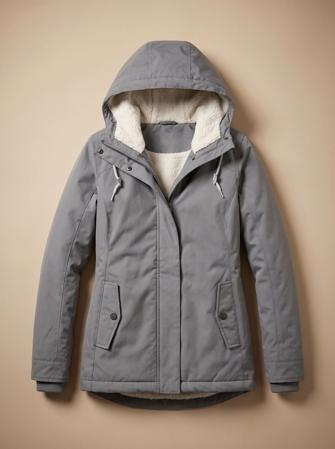 Frieda | Veste à capuche imperméable pour femmes avec doublure en polaire et fermeture éclair