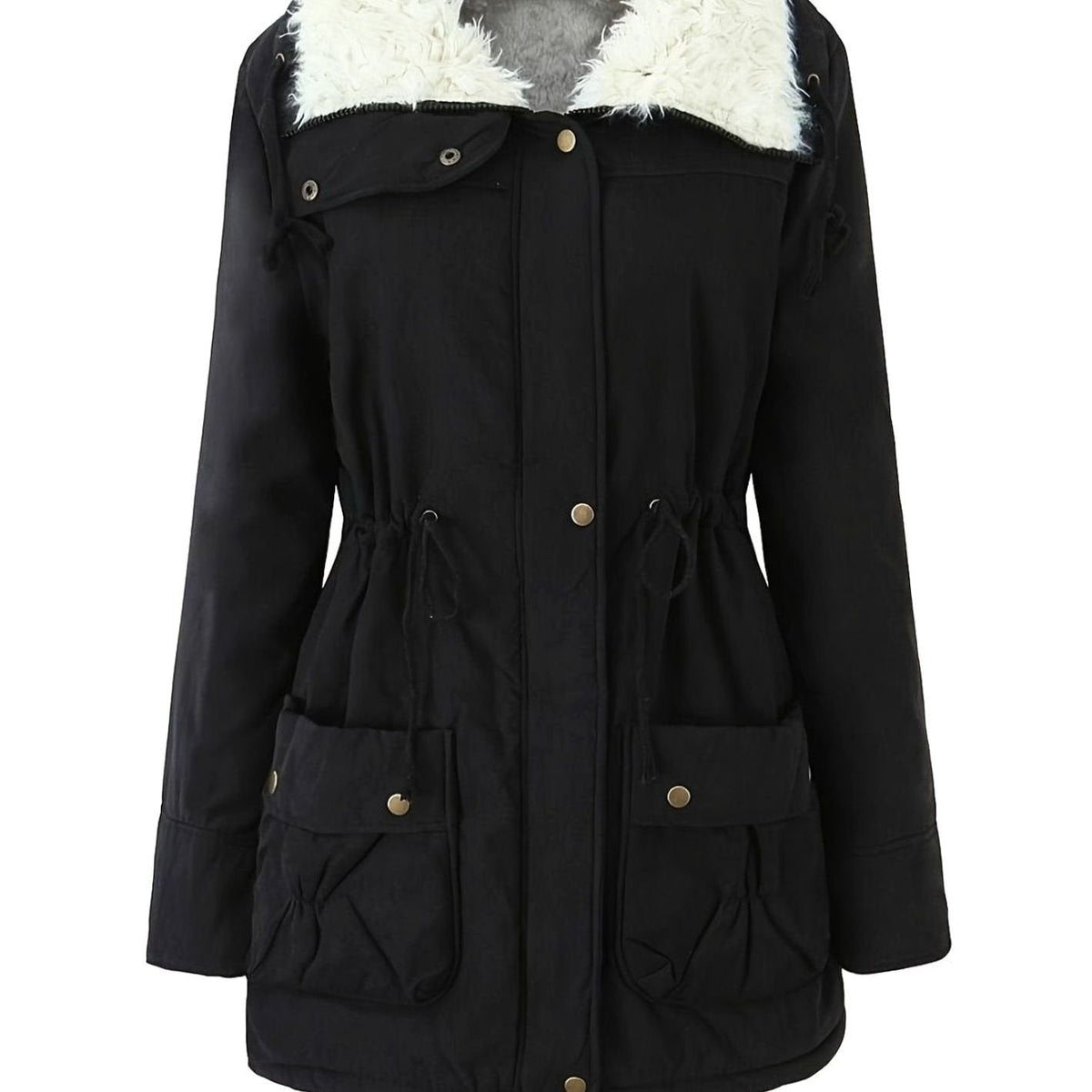 Leonie | Parka d'hiver pour femmes avec doublure et col en fausse fourrure