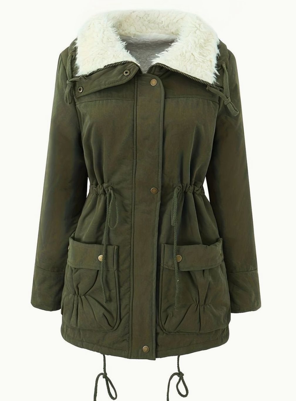 Leonie | Parka d'hiver pour femmes avec doublure et col en fausse fourrure