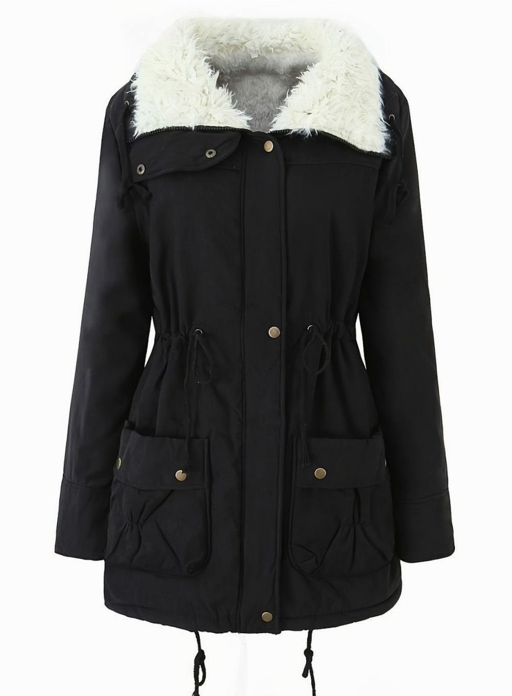 Leonie | Parka d'hiver pour femmes avec doublure et col en fausse fourrure