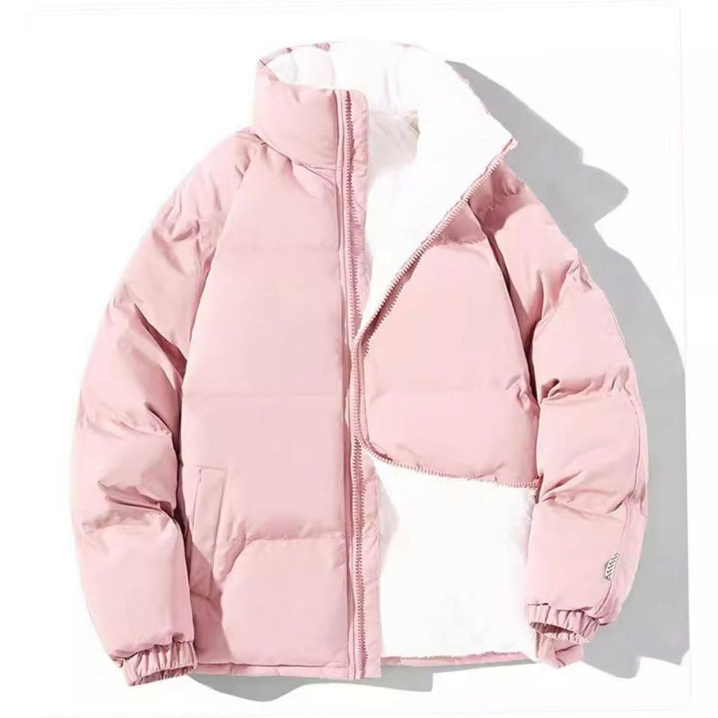 Elfriede | Veste bomber matelassée avec doublure en teddy pour femmes et col montant