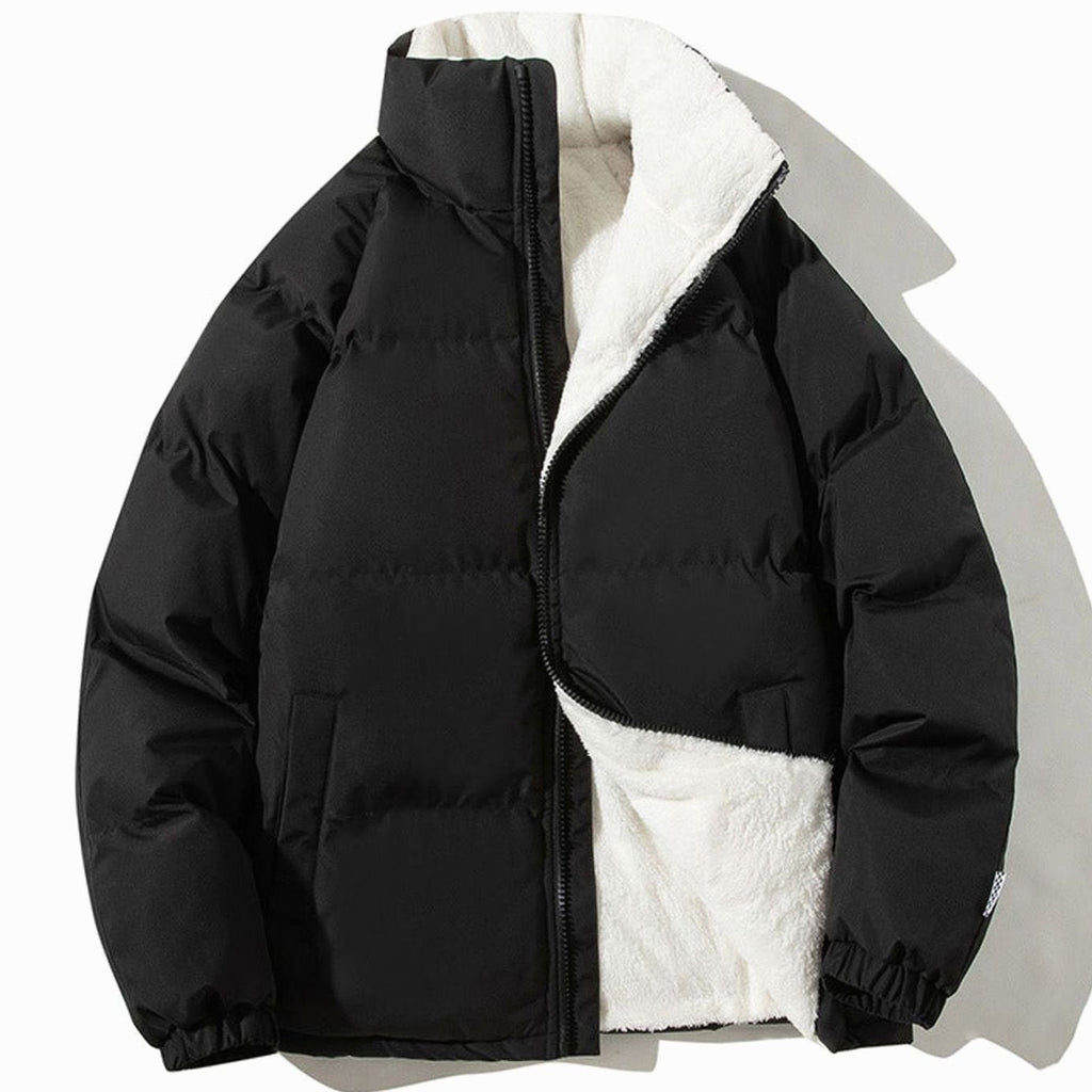 Elfriede | Veste bomber matelassée avec doublure en teddy pour femmes et col montant