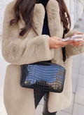 Luisa | Manteau en fausse fourrure pour femmes Veste longue en teddy Ouverture frontale