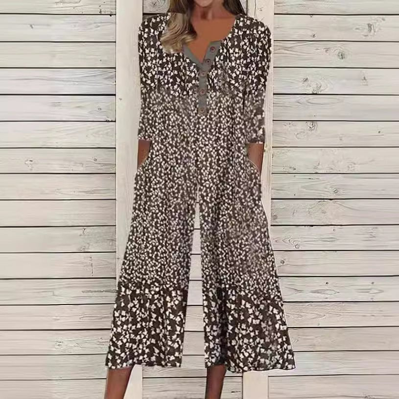 Leonie | Combinaison courte à manches courtes pour femmes avec patte de boutonnage en coton