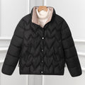 Annika | Veste courte matelassée pour femmes avec matelassage en arc et col montant