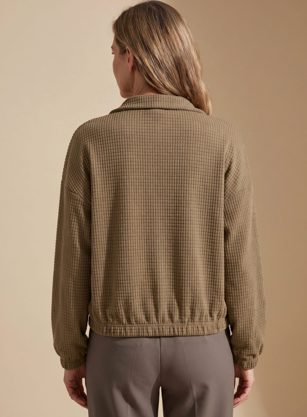 Leonie | Veste courte à col montant et boutons pressions pour femmes