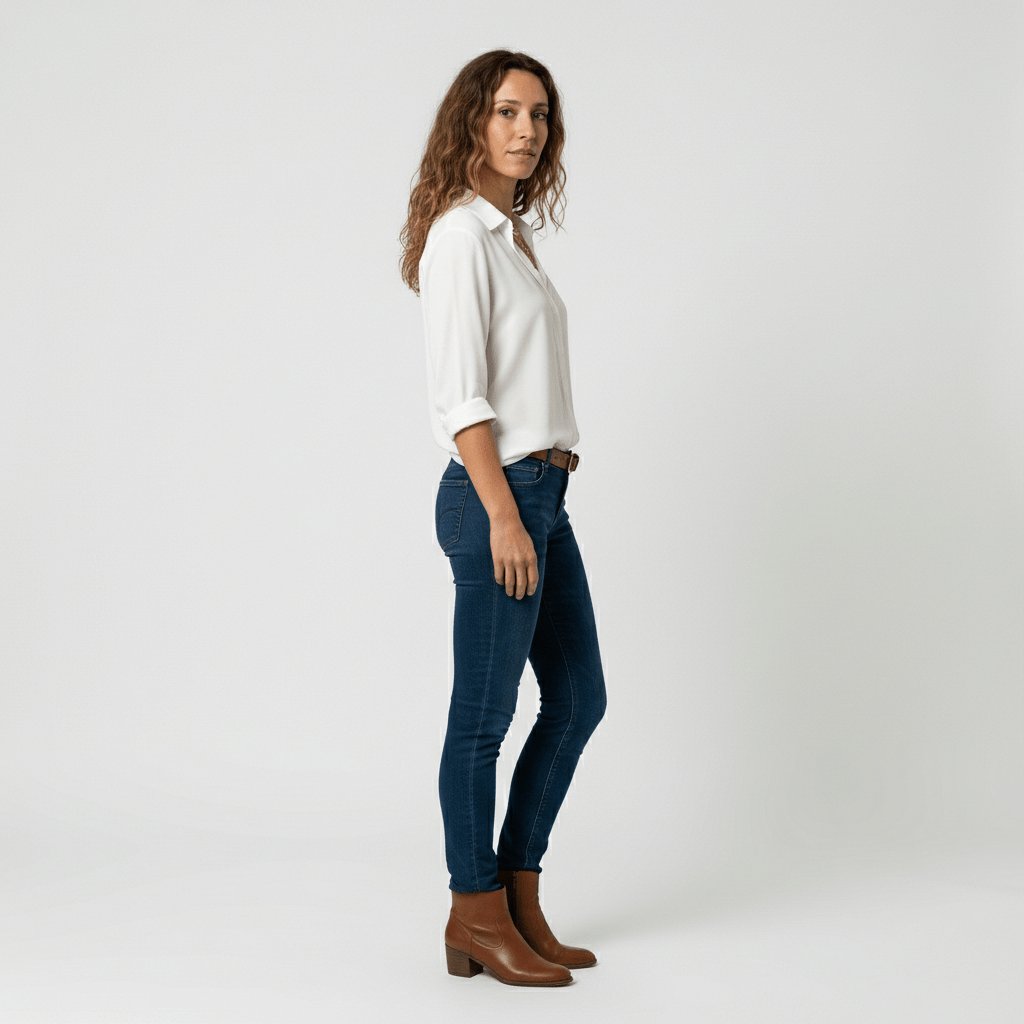 Sophie | Chemisier à manches longues pour femmes avec col chemise et devant boutonné