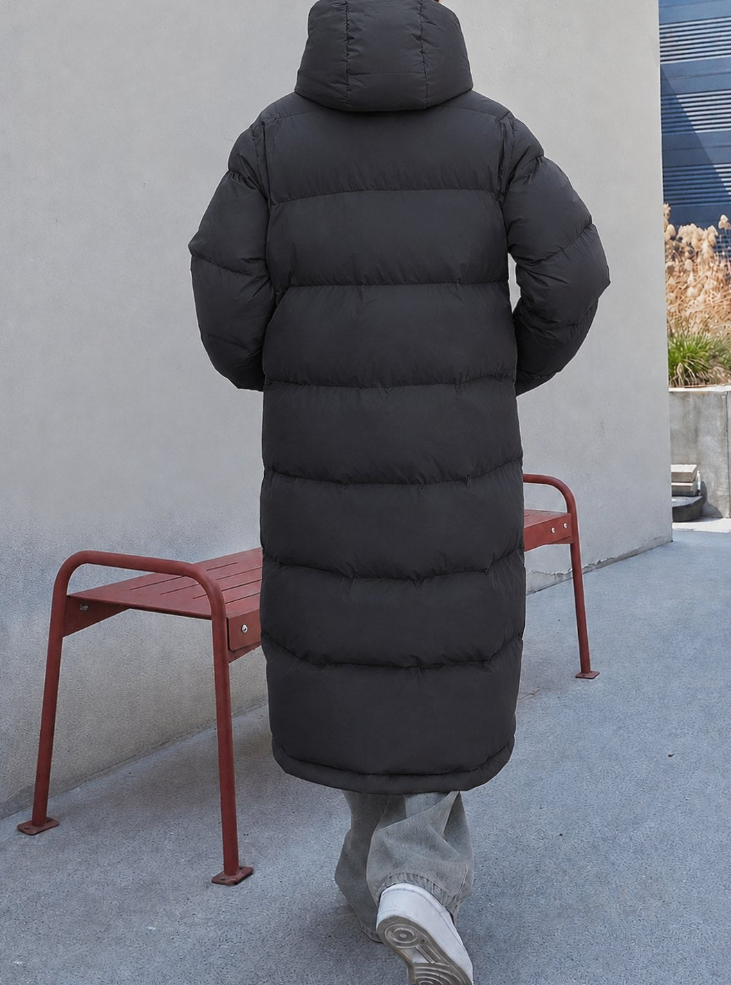 Mia | Veste d'hiver longue matelassée pour femmes avec capuche