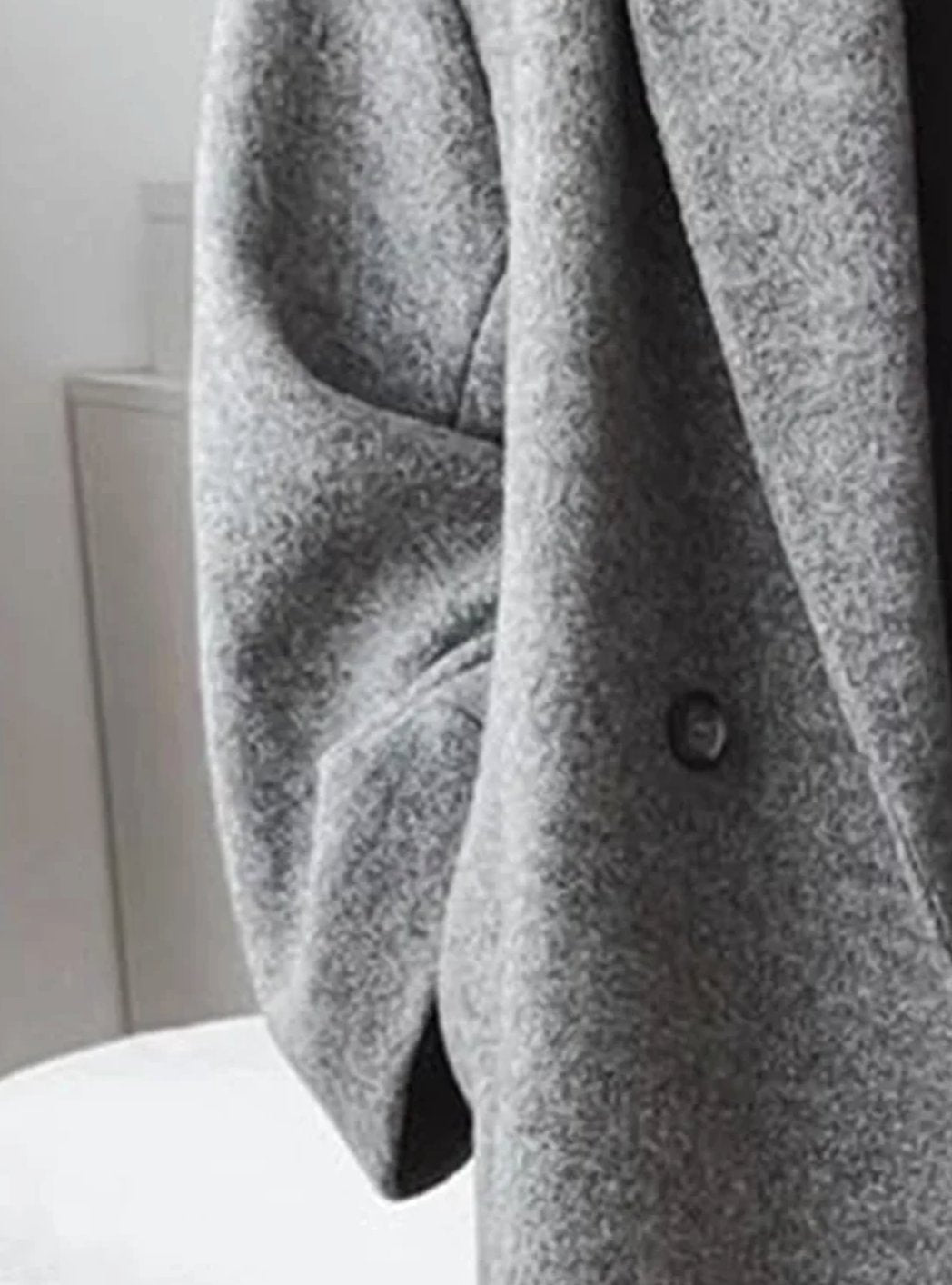 Emilia | Manteau long oversized en laine pour femmes avec col rabattu et poches