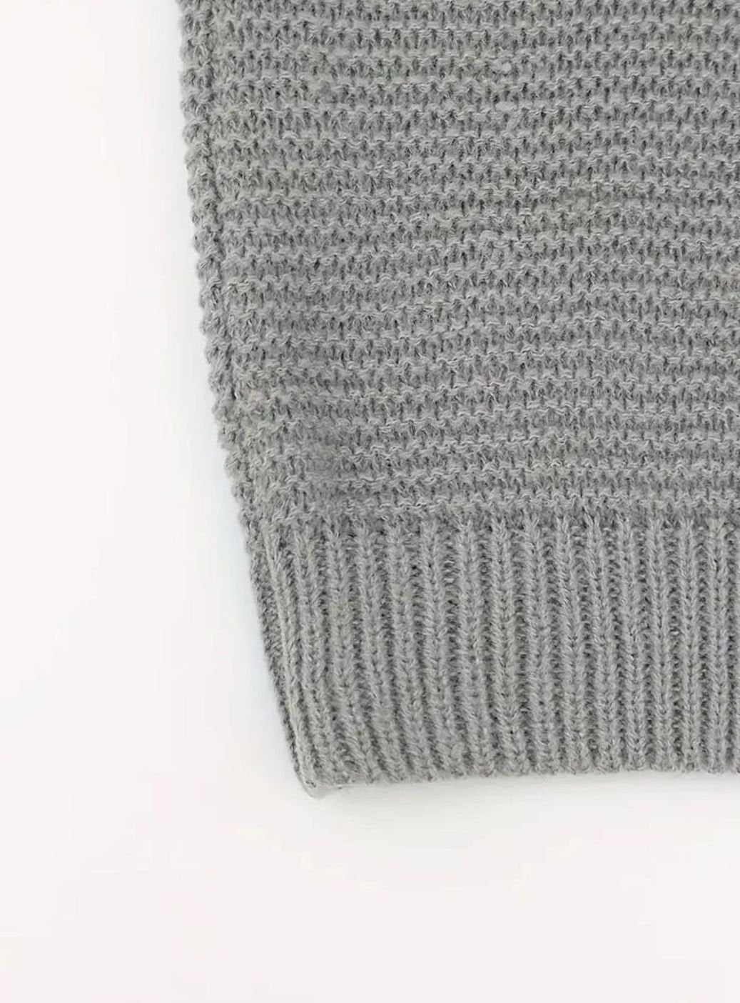 Mia | Femme Long Gilet Ouvert en Tricot avec Motif Texturé