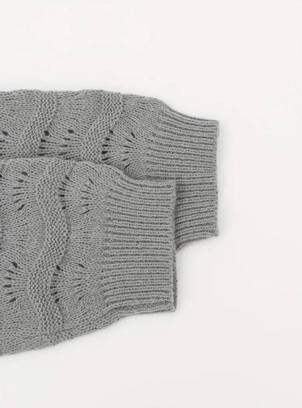 Mia | Femme Long Gilet Ouvert en Tricot avec Motif Texturé