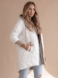 Johanna | Manteau d'hiver long pour femmes avec capuche, chaud et doublé