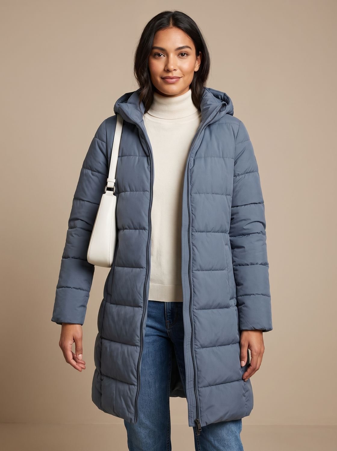 Luisa | Veste d'hiver légère matelassée pour femmes avec capuche longue