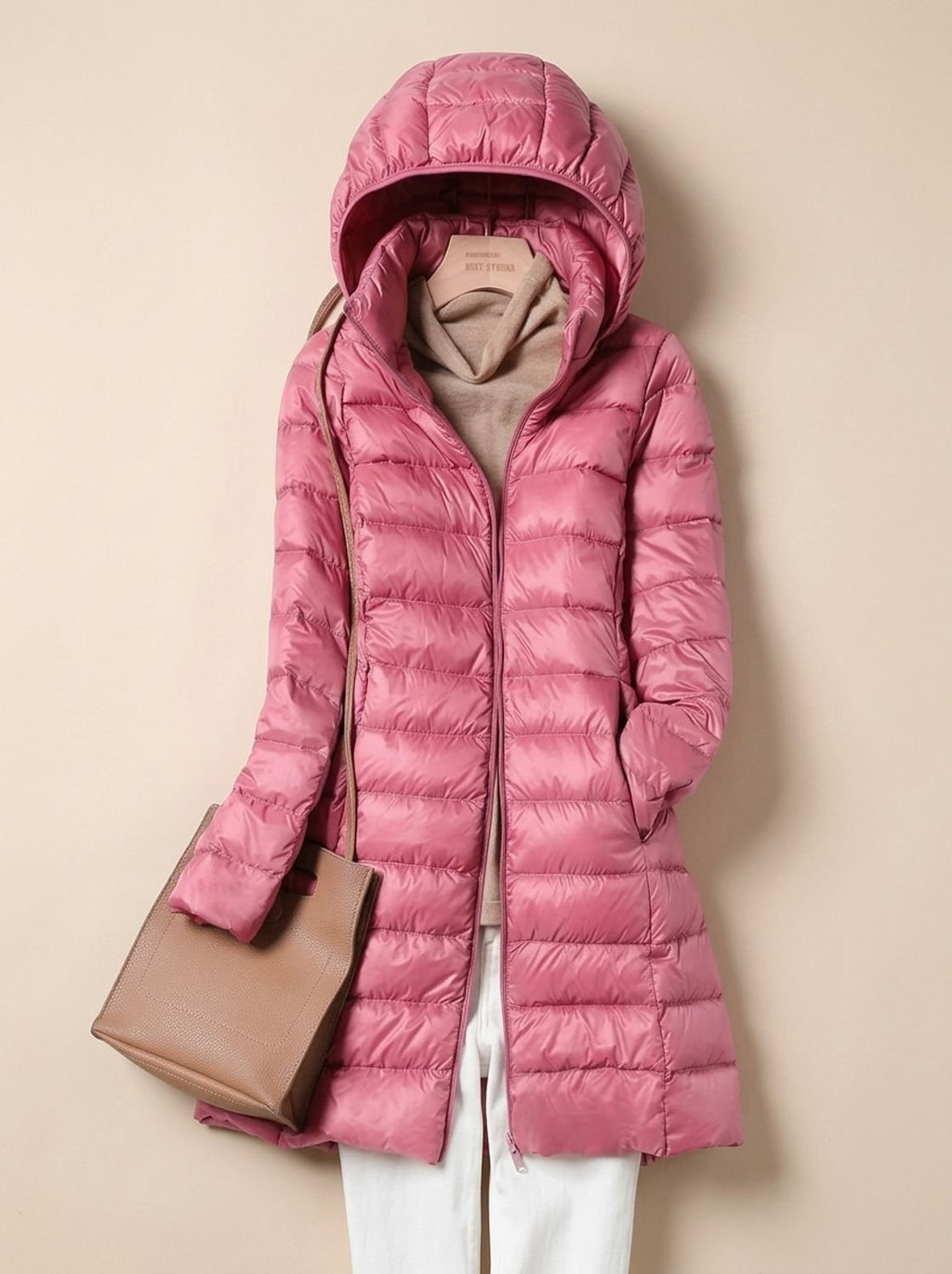 Luisa | Veste d'hiver légère matelassée pour femmes avec capuche longue