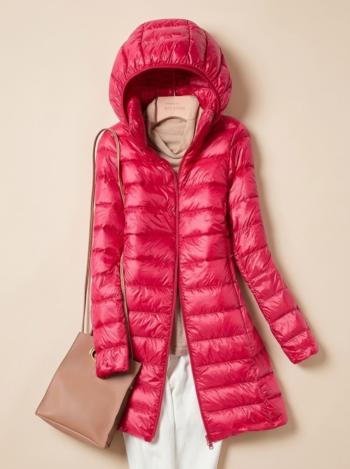 Luisa | Veste d'hiver légère matelassée pour femmes avec capuche longue
