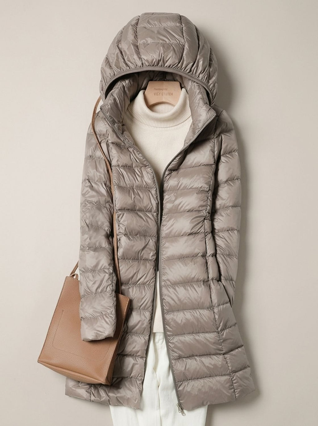 Luisa | Veste d'hiver légère matelassée pour femmes avec capuche longue