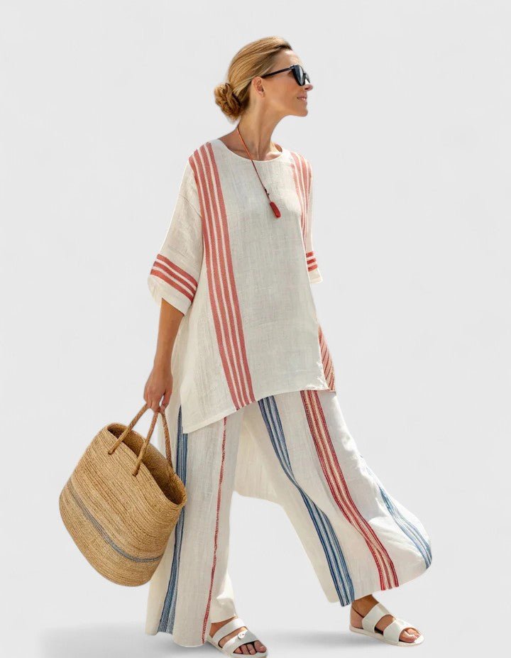 Johanna | Ensemble Deux-Pièces Oversize en Mélange de Lin pour Femmes