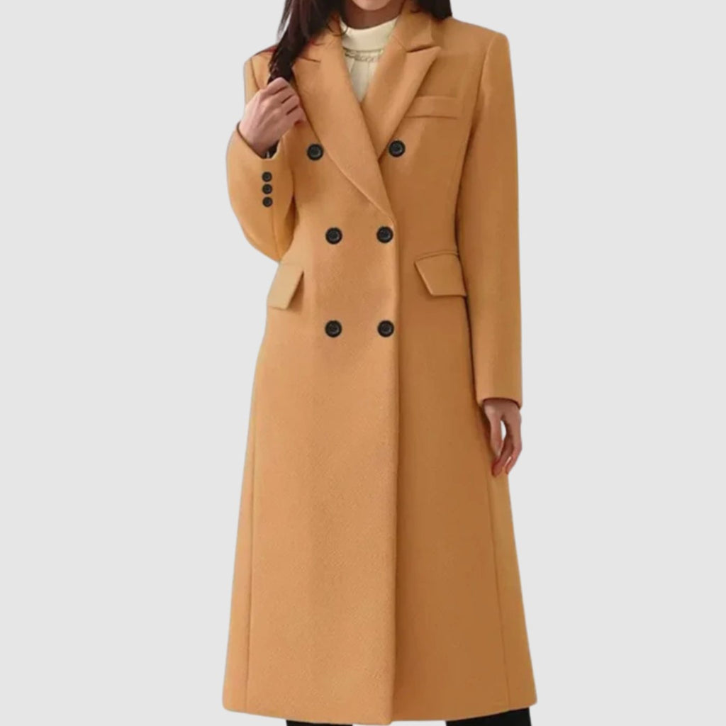 Sophie | Manteau Femme Double Boutonnage Tailleur en Laine