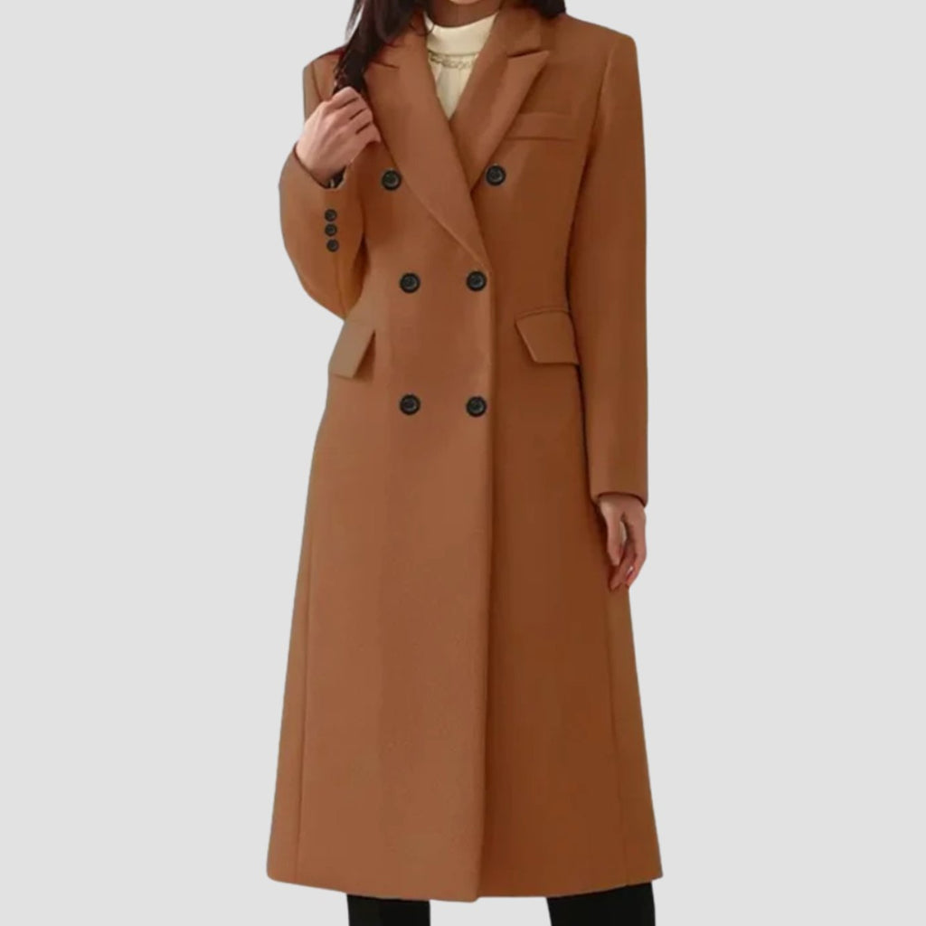 Sophie | Manteau Femme Double Boutonnage Tailleur en Laine