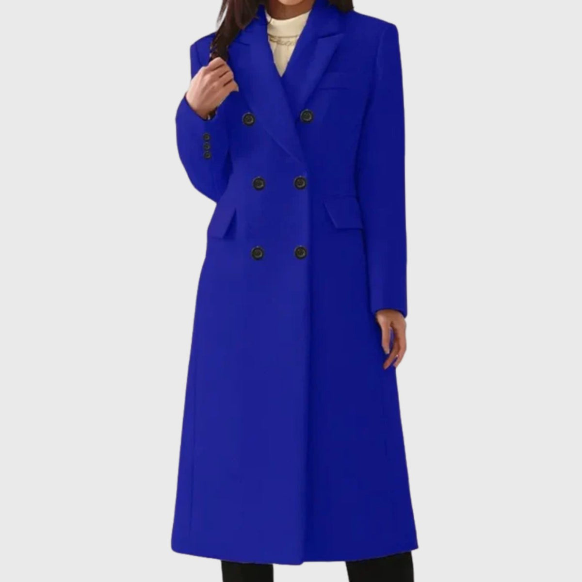 Sophie | Manteau Femme Double Boutonnage Tailleur en Laine