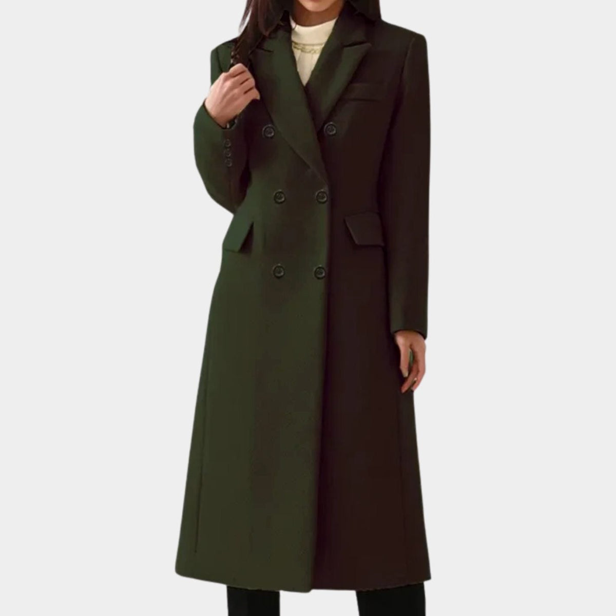 Sophie | Manteau Femme Double Boutonnage Tailleur en Laine