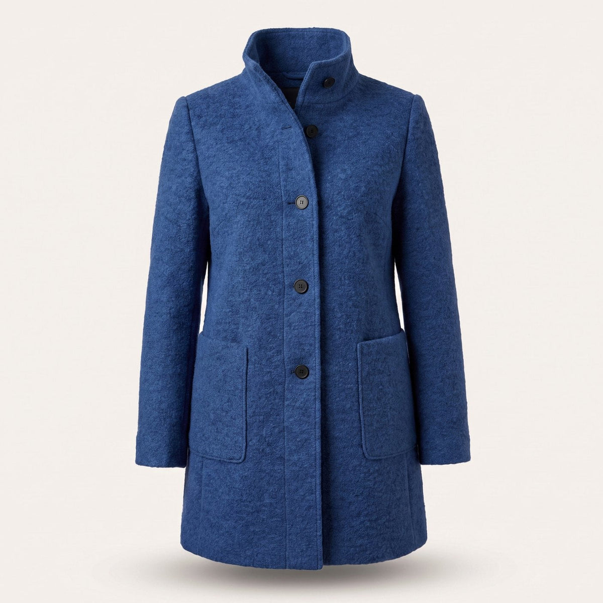 Greta | Manteau Femme avec Col Montant Longline Boutonnage Trenchcoat