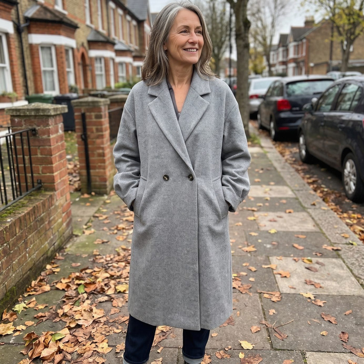 Marie | Manteau femme trench-coat intemporel en mélange de coton