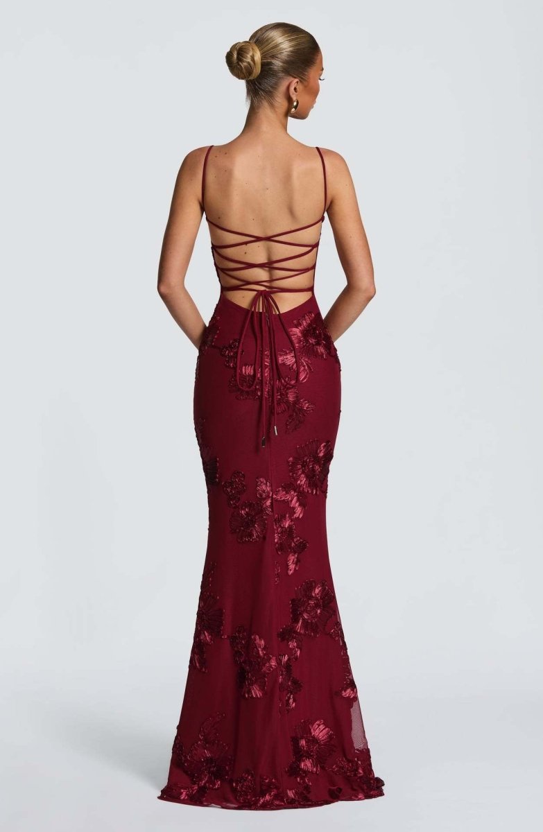 Robe Maxi Femme avec Lacets