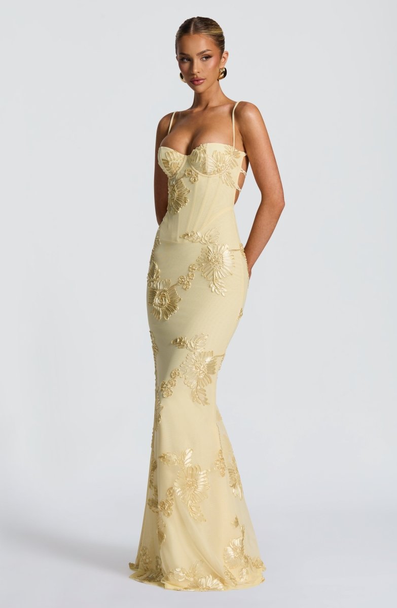 Robe Maxi Femme avec Lacets