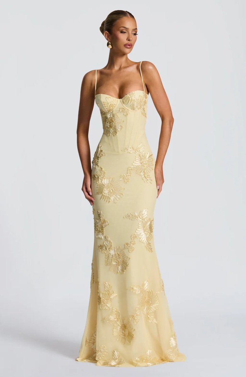 Robe Maxi Femme avec Lacets