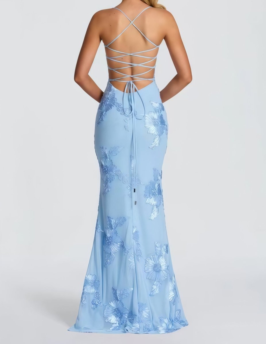 Robe Maxi Femme avec Lacets