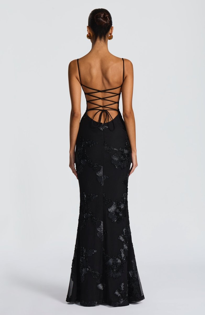 Robe Maxi Femme avec Lacets