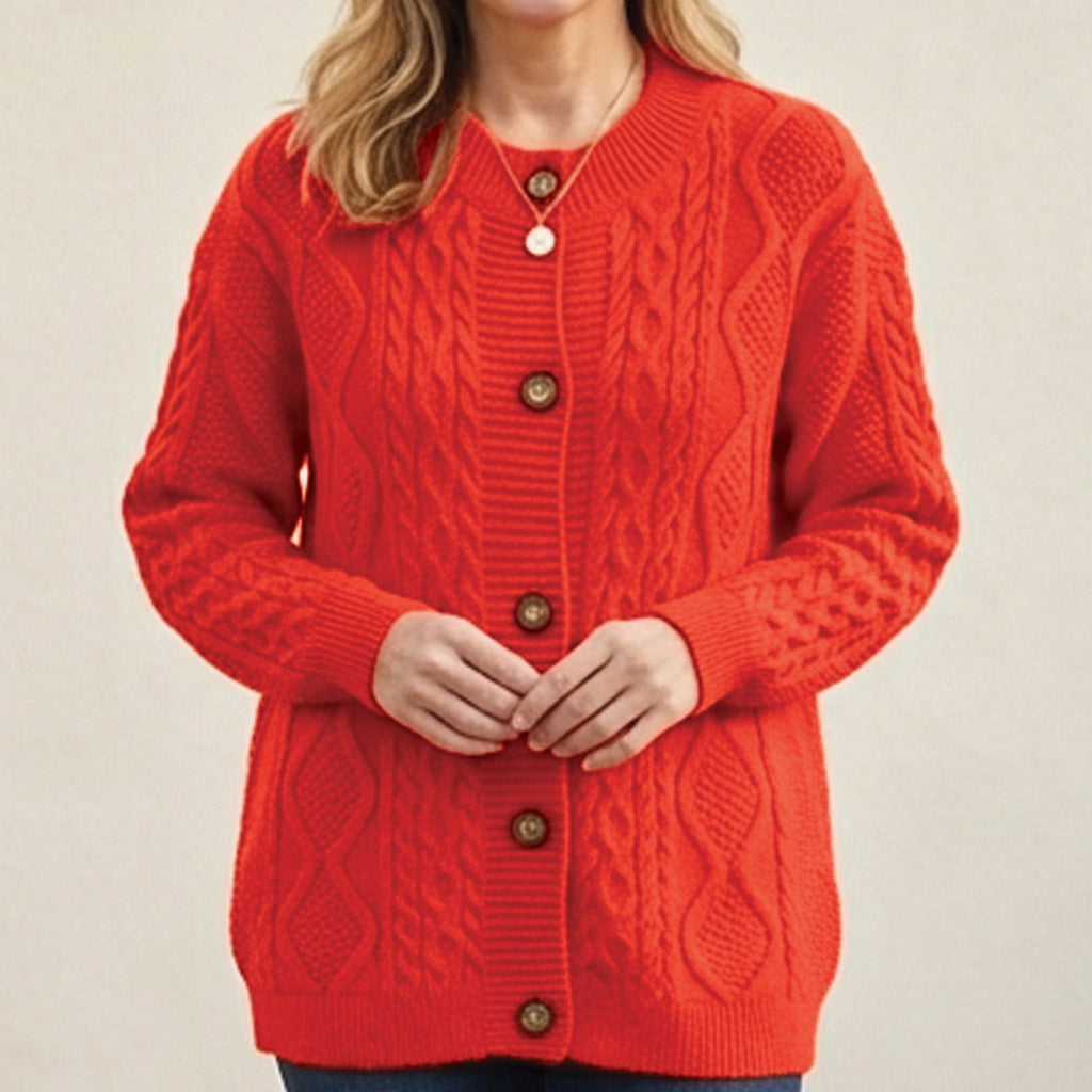 Luisa | Veste en maille oversize pour femmes avec boutons