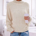 Lena | Pull en maille à col roulé oversize pour femmes à manches longues