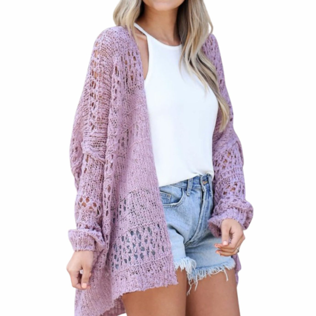 Katharina | Cardigan Boho en Tricot Oversize pour Femmes