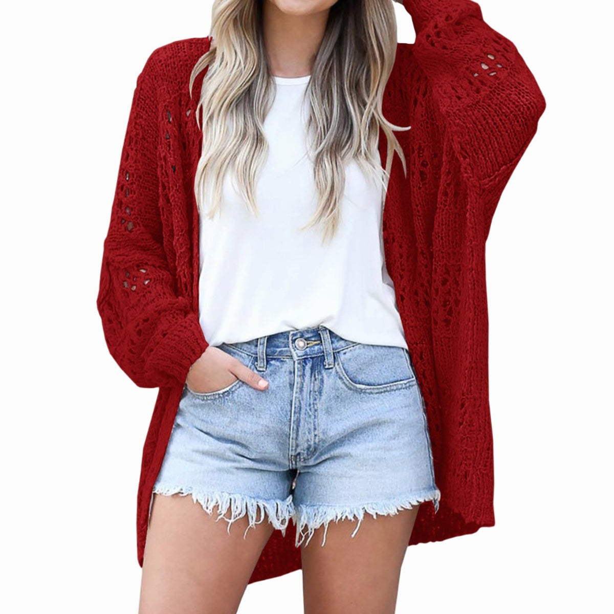 Katharina | Cardigan Boho en Tricot Oversize pour Femmes
