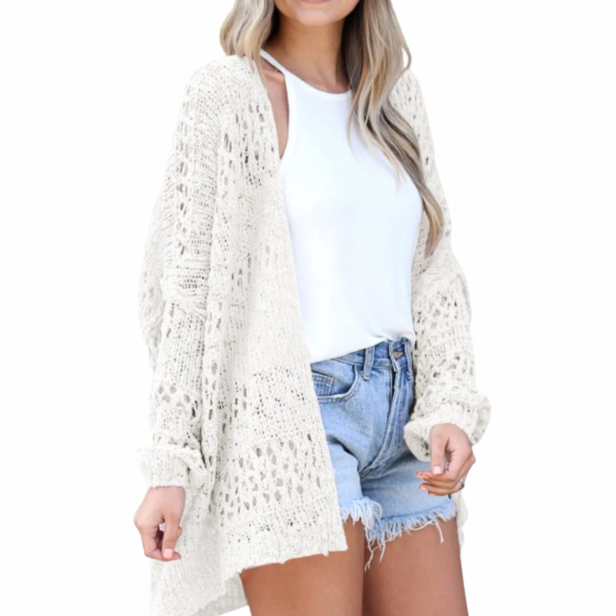 Katharina | Cardigan Boho en Tricot Oversize pour Femmes