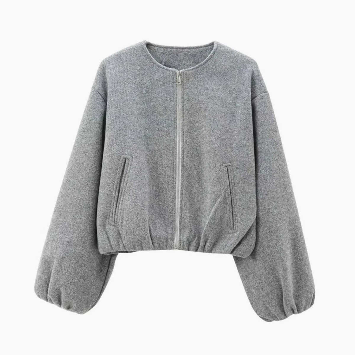 Leonie | Veste bomber oversize pour femmes avec manches ballon et fermeture éclair