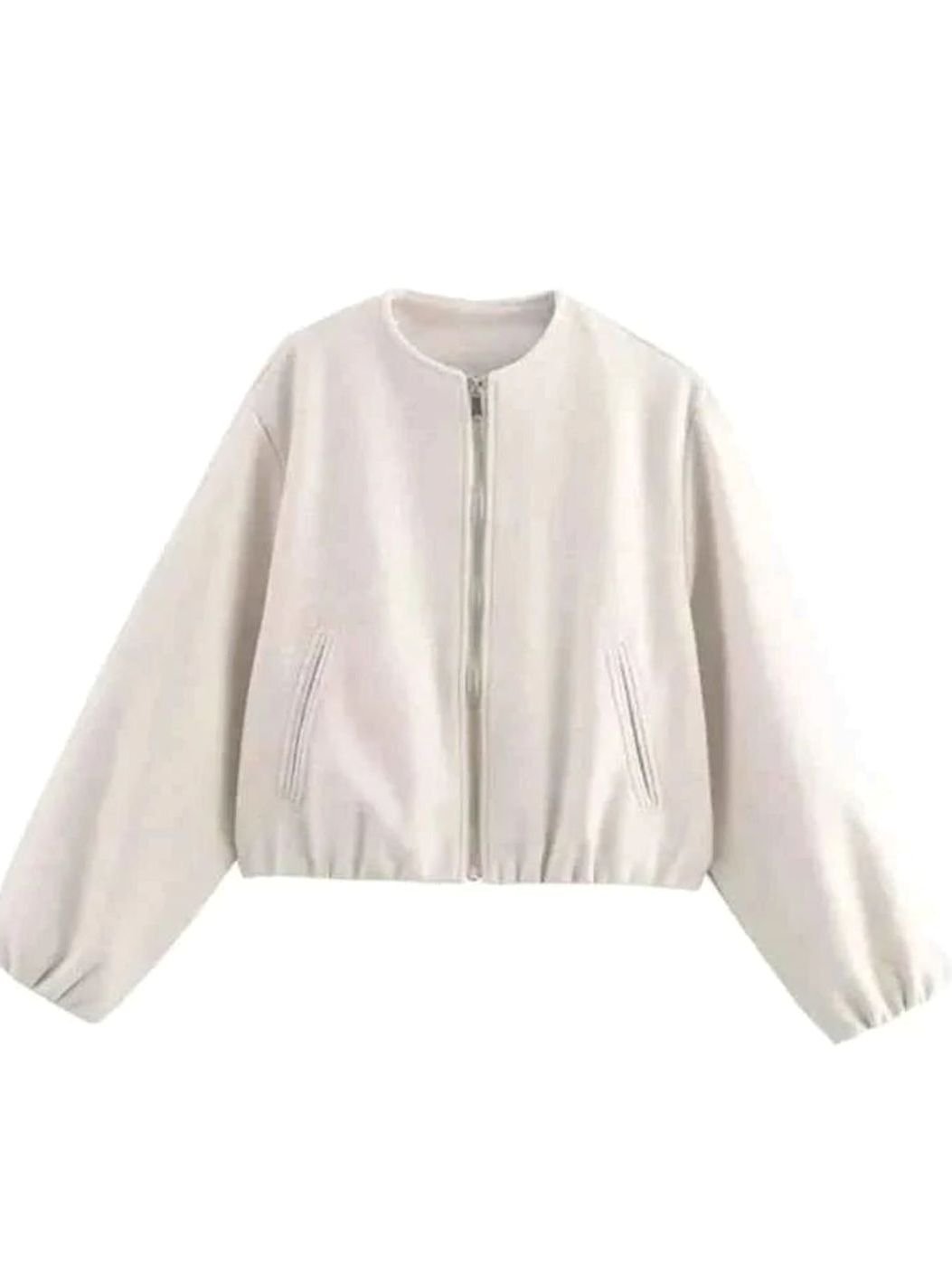 Leonie | Veste bomber oversize pour femmes avec manches ballon et fermeture éclair