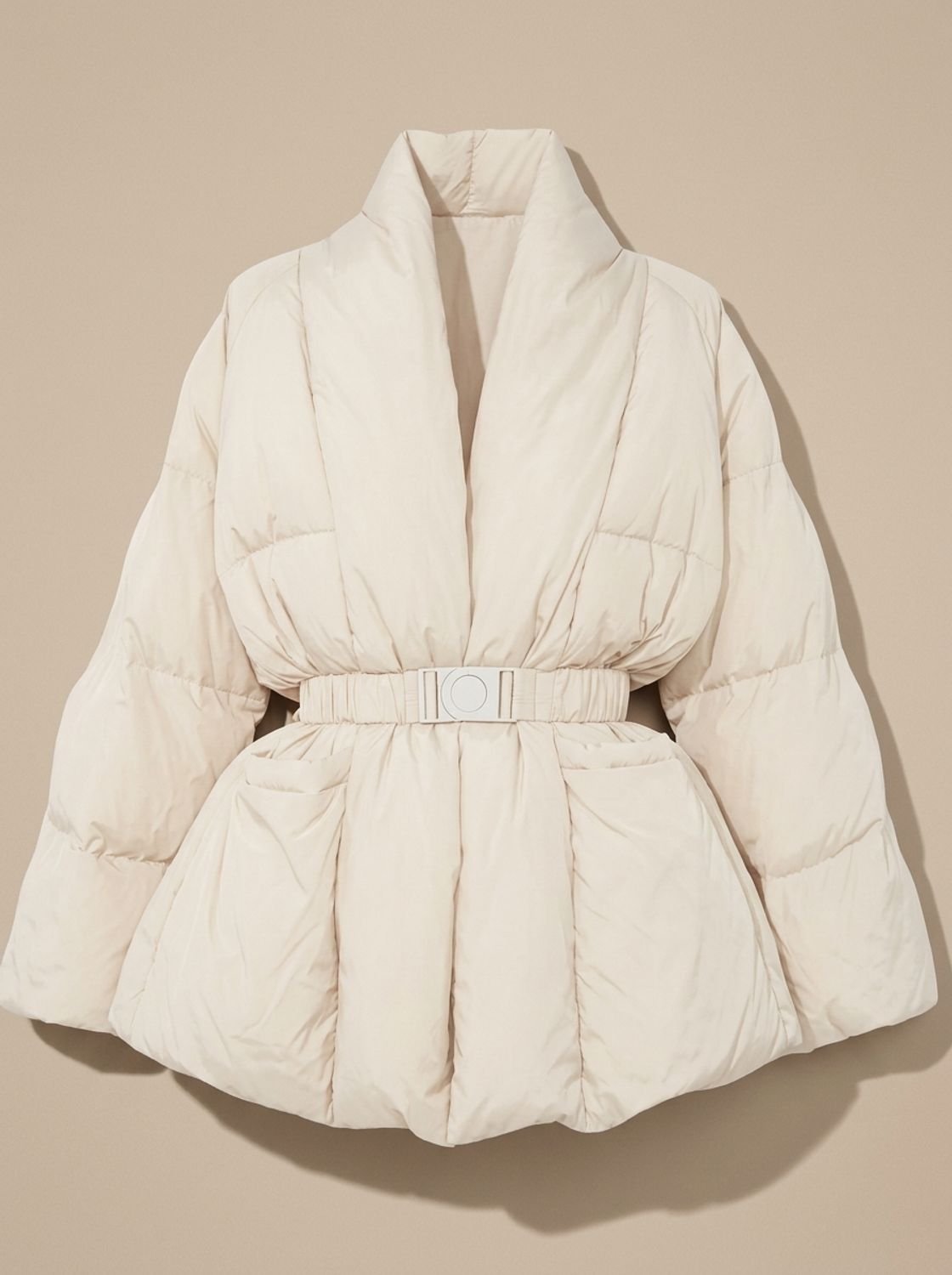 Frieda | Doudoune Oversized pour Femmes avec Ceinture et Col Montant