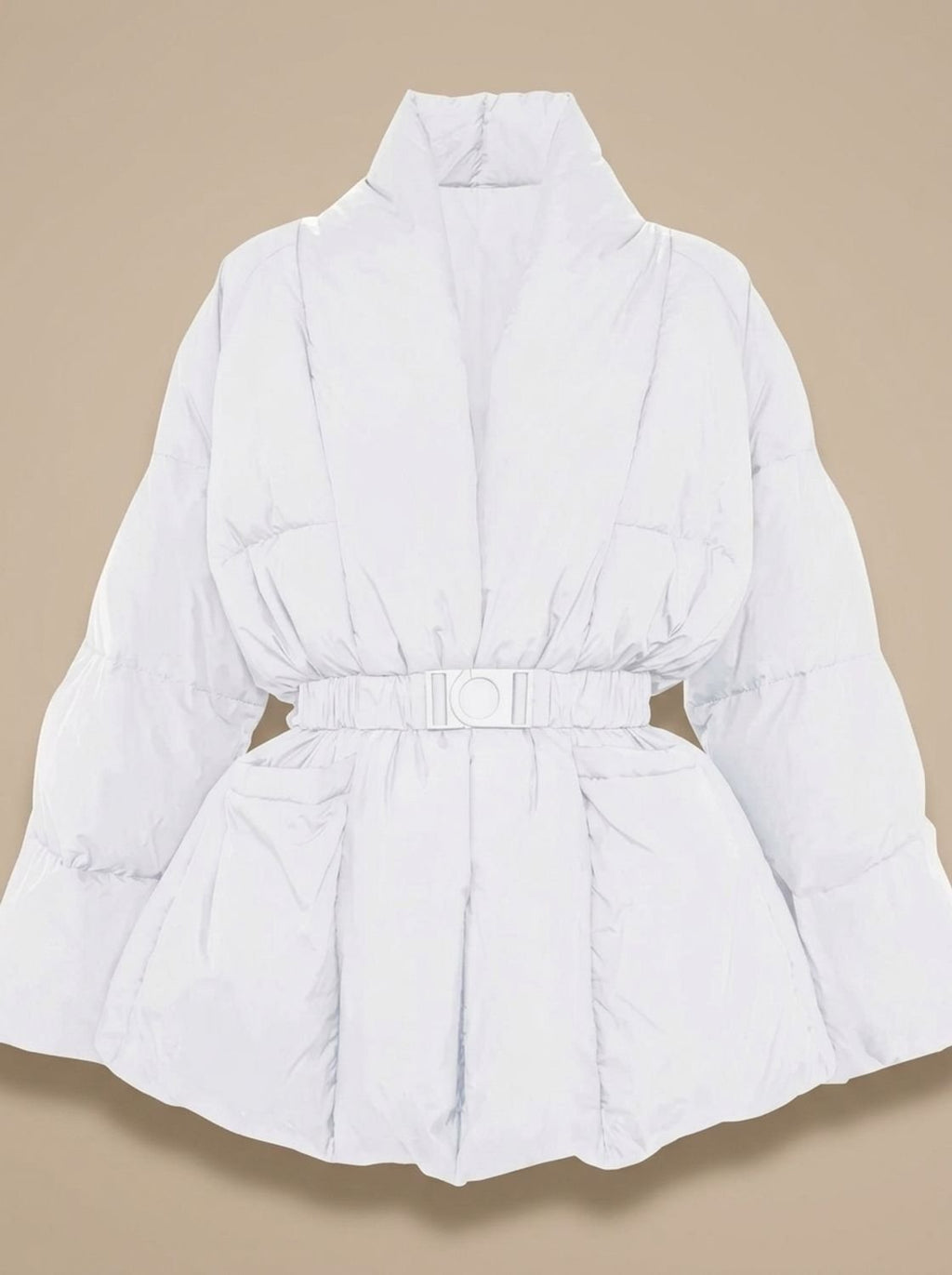 Frieda | Doudoune Oversized pour Femmes avec Ceinture et Col Montant